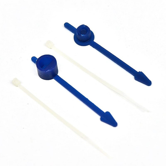 Blanking caps set for 2 pin (female+male) rubberconnectors