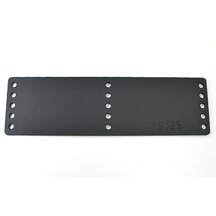 Aluminum plate, no screw holes for shoes