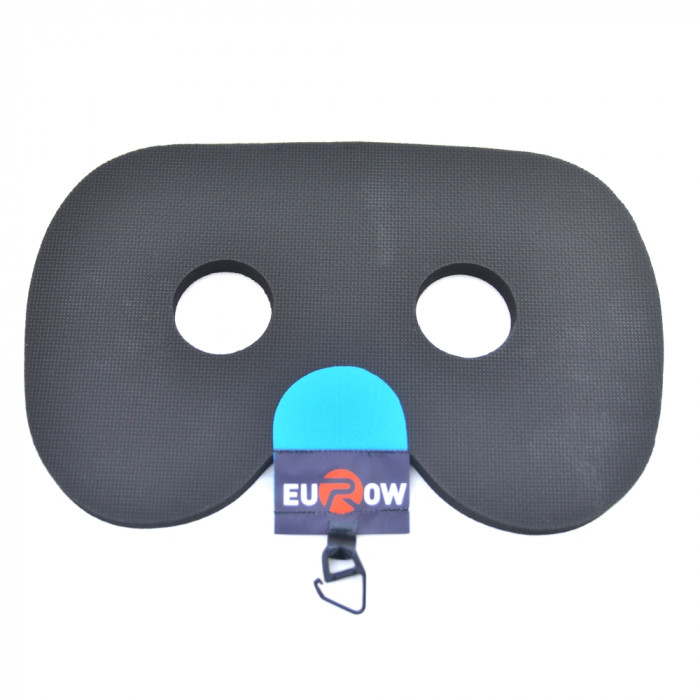 Rowing seat grip-pad