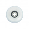 Single action wheel Ø36.5 mm. white for rowing seats