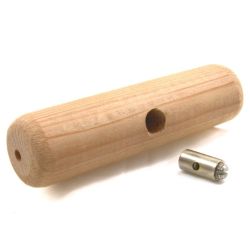 Wooden steering handle + steering cable insert 