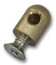 Steering cable guide with screw