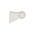 Weißer Bugball für C-Ruderboot mit großer Hülse