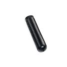 Black shagreened scull rubber grip