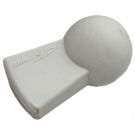 Empacher boegbal gemonteerd op scherpe boeg van roeiboot