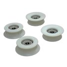 Empacher kogellagerwieltje 32 mm. wit