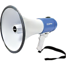 Oplaadbare 25W megafoon wit blauw voor coachboot en instructie