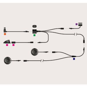Das ActiveTools 8+: 3 Speaker Wiring Loom Set bietet ein komplettes, zuverlässiges Verkabelungssystem für Achter-Boote.