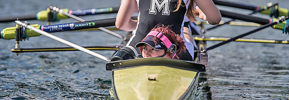 CoxOrb in rowing boat