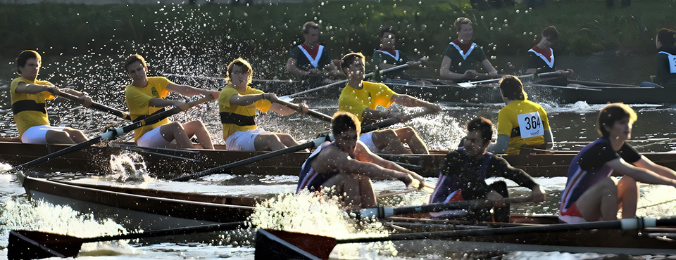 Baumgarten C-roeiboten in wedstrijdverband op binnenwater