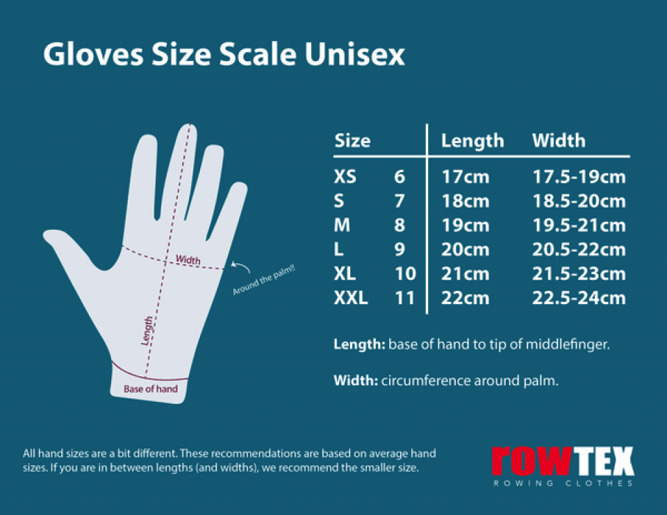 size chart gloves